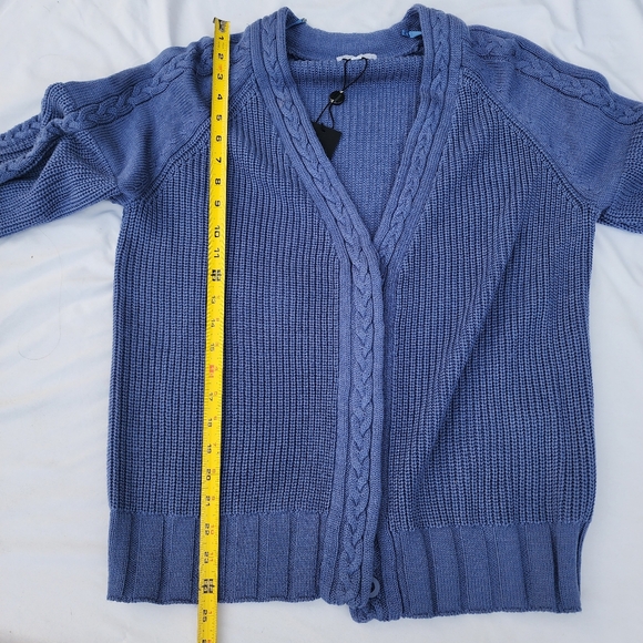 Gianni Bini Womens Medium Cable Knit Cardigan Sweater Set NWT - Picture 3 of 16